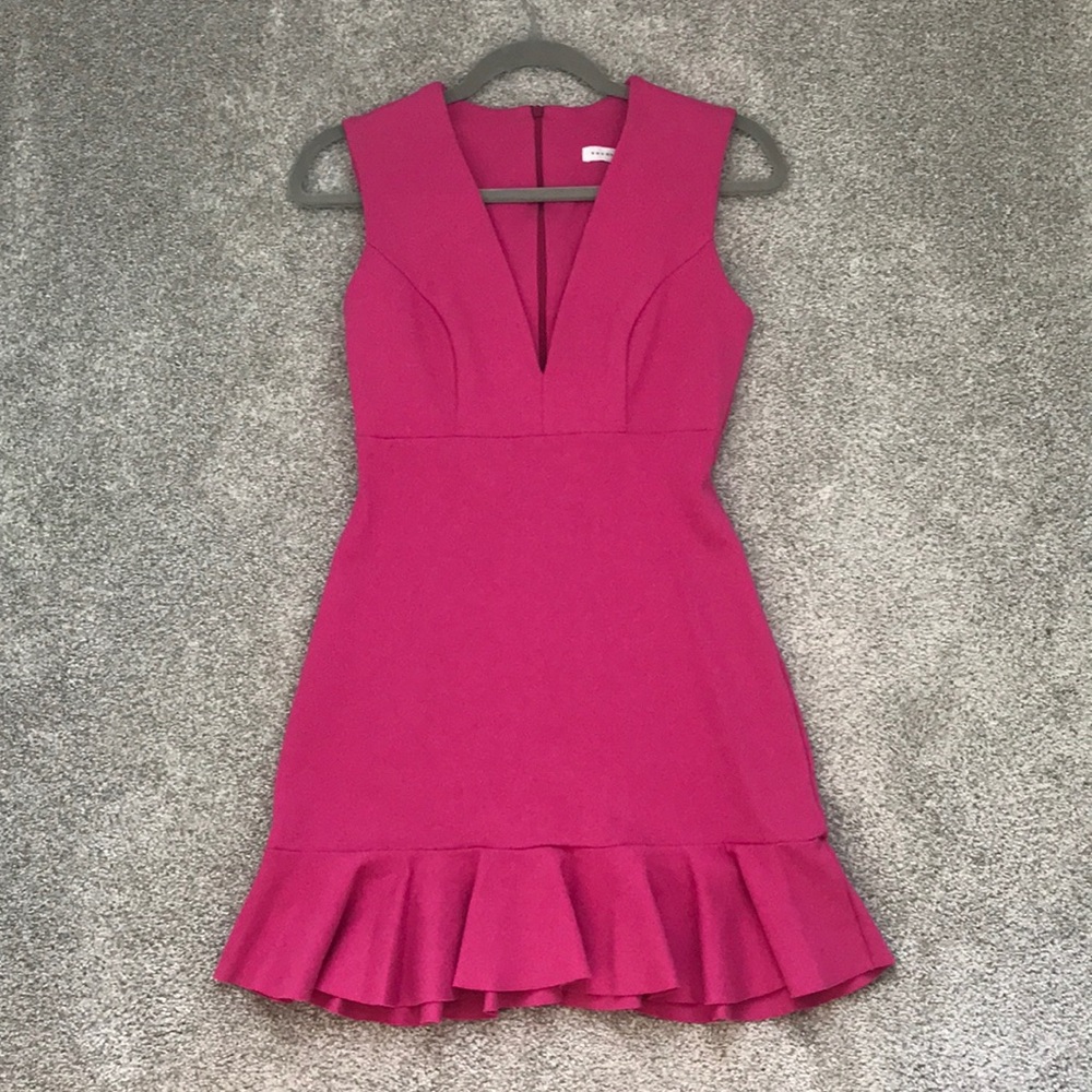 Susana Monaco hot pink cocktail dress size 4